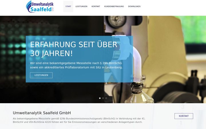 Screenshot of analytik-saalfeld.de