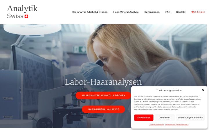 Ekrano kopija analytik-swiss.ch