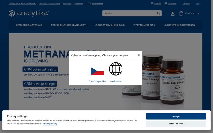 Screenshot of analytika.net