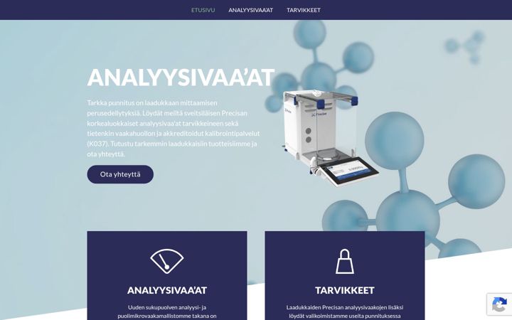 Screenshot of analyysivaaka.fi