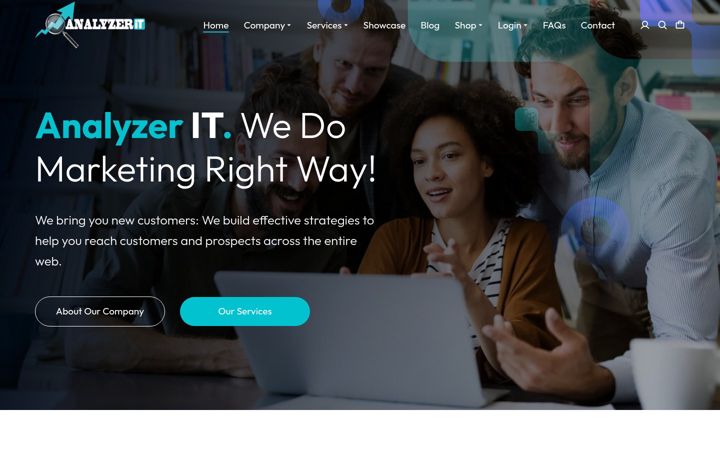Screenshot of analyzerit.com