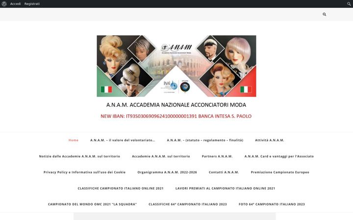 Screenshot of anamaccademia.it