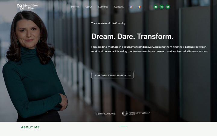 Screenshot of anamarianistor.com