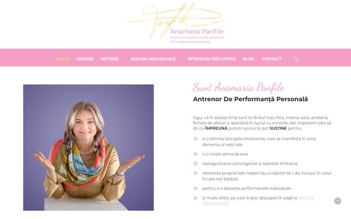 Screenshot of anamariapanfile.ro