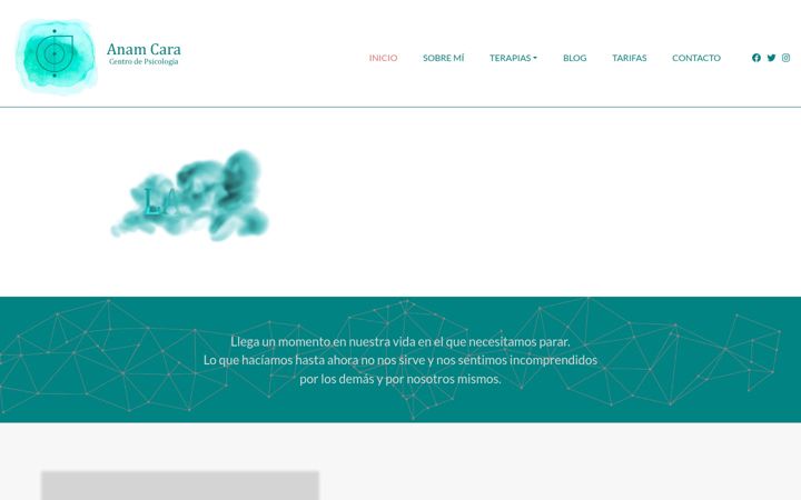 Screenshot of anamcarapsicologia.es