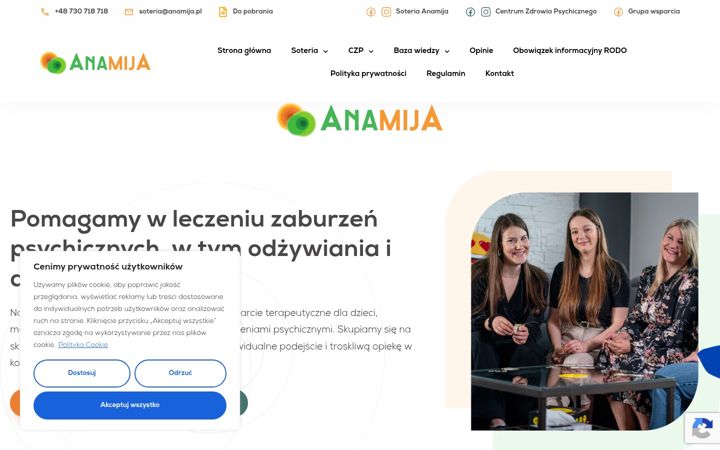Skærmbillede af anamija.pl