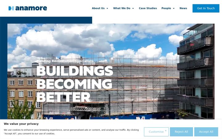 Screenshot of anamore.co.uk