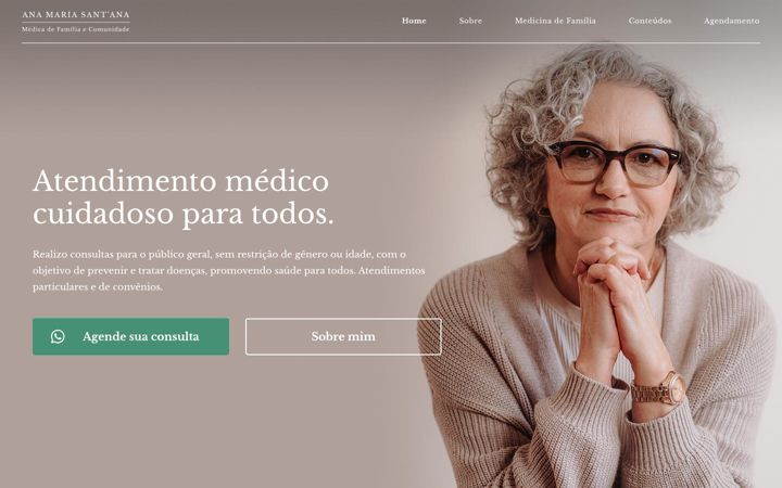 Screenshot of anamsantana.com.br