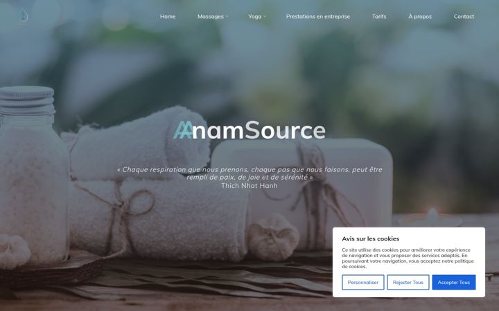 Screenshot of anamsource.ch