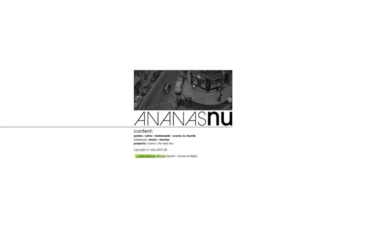 Screenshot of ananas.nu