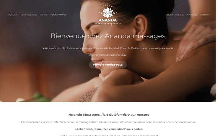 Screenshot of ananda-massages.fr