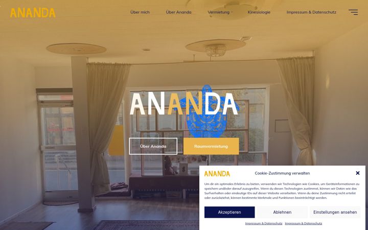 Screenshot of ananda-melle.de