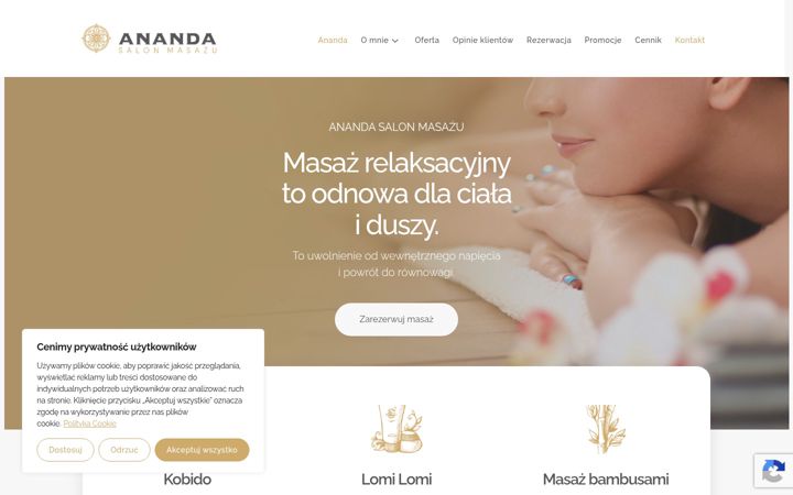 Skærmbillede af ananda.tychy.pl