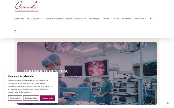 Skärmbild av anandacentromedico.es