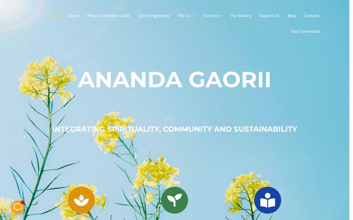 Screenshot of anandagaorii.dk