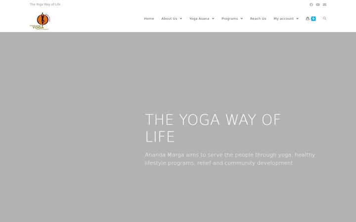 Screenshot of anandamarga.org.sg