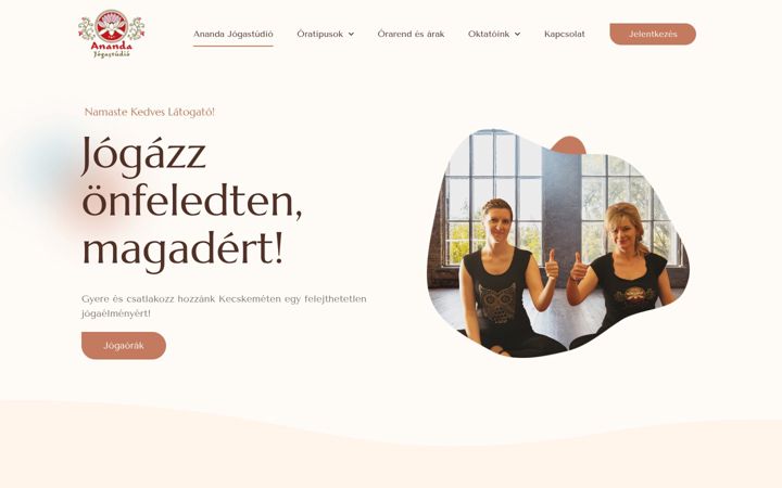 Screenshot of anandastudio.hu