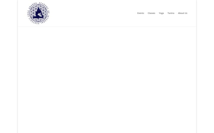 Captură de ecran a anandayogaacademy.nl