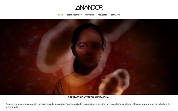Screenshot of anandorproducciones.com