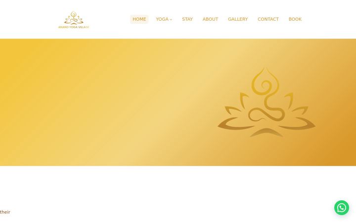 Screenshot of anandyogavillage.com