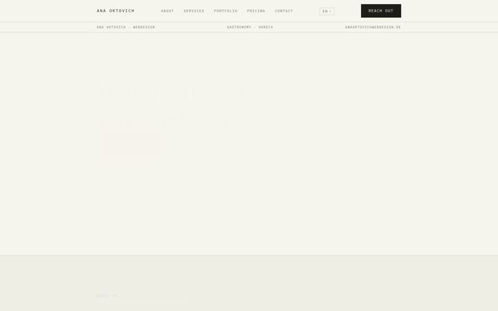 Screenshot of anaoktovichwebdesign.de