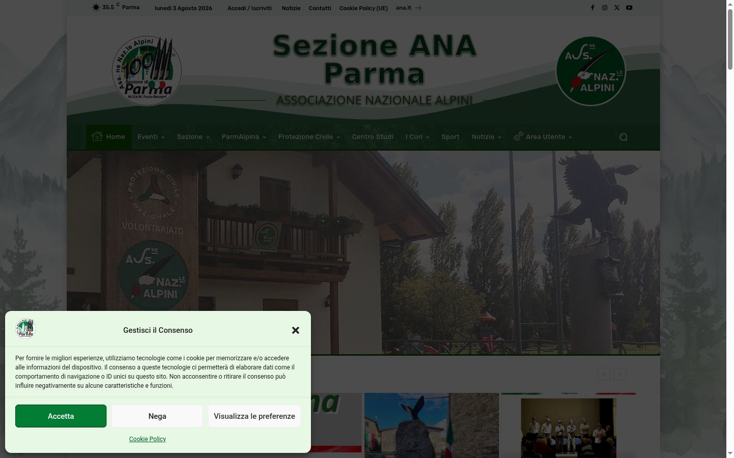 Snímka obrazovky banera súhlasu zobrazeného pred akoukoľvek interakciou