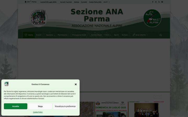 Screenshot stránky anaparma.it