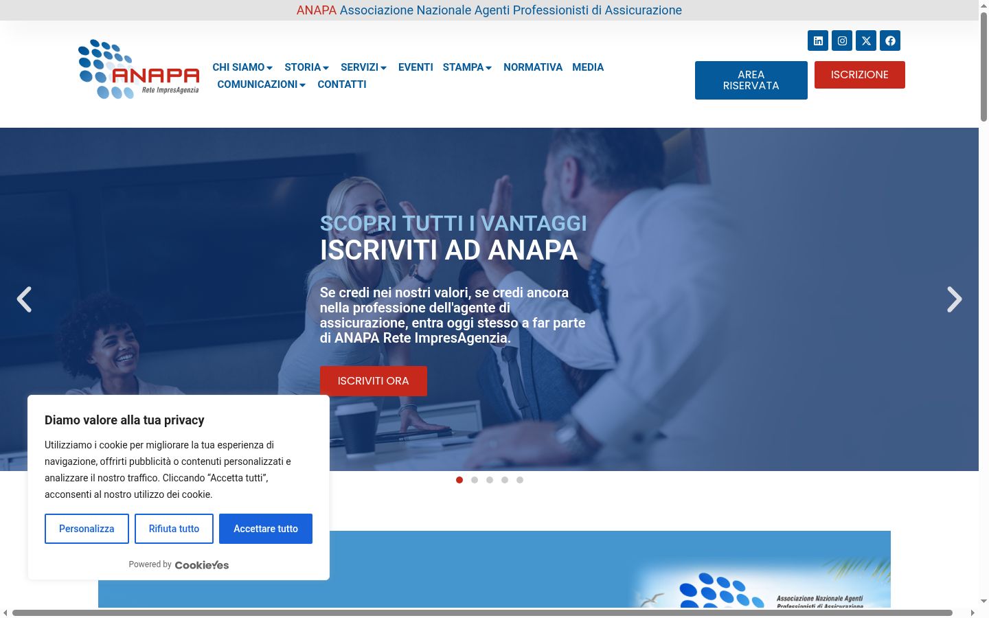 Snímka obrazovky banera súhlasu zobrazeného pred akoukoľvek interakciou
