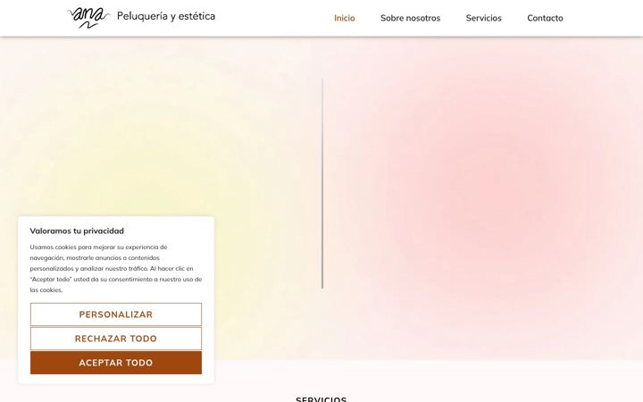 Screenshot of anapeluqueriayestetica.com