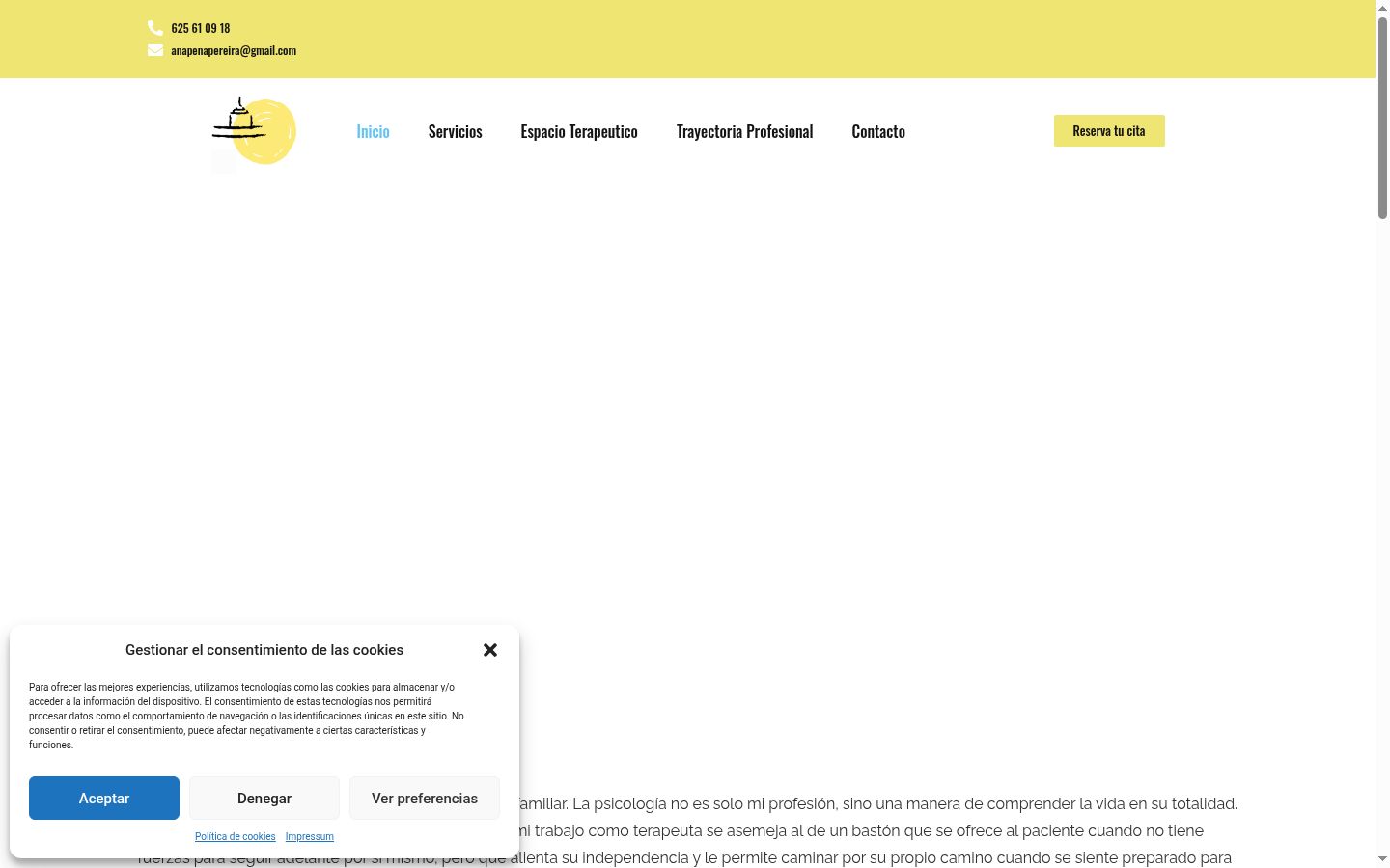 Screenshot des Einwilligungsbanners vor jeglicher Interaktion