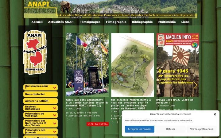 Screenshot of anapi.fr
