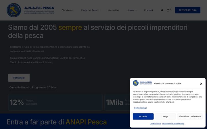 Screenshot of anapipesca.it