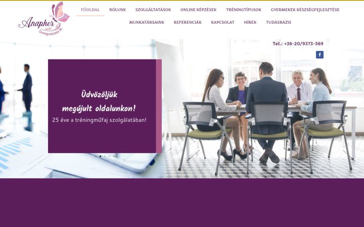 Screenshot of anapker.hu