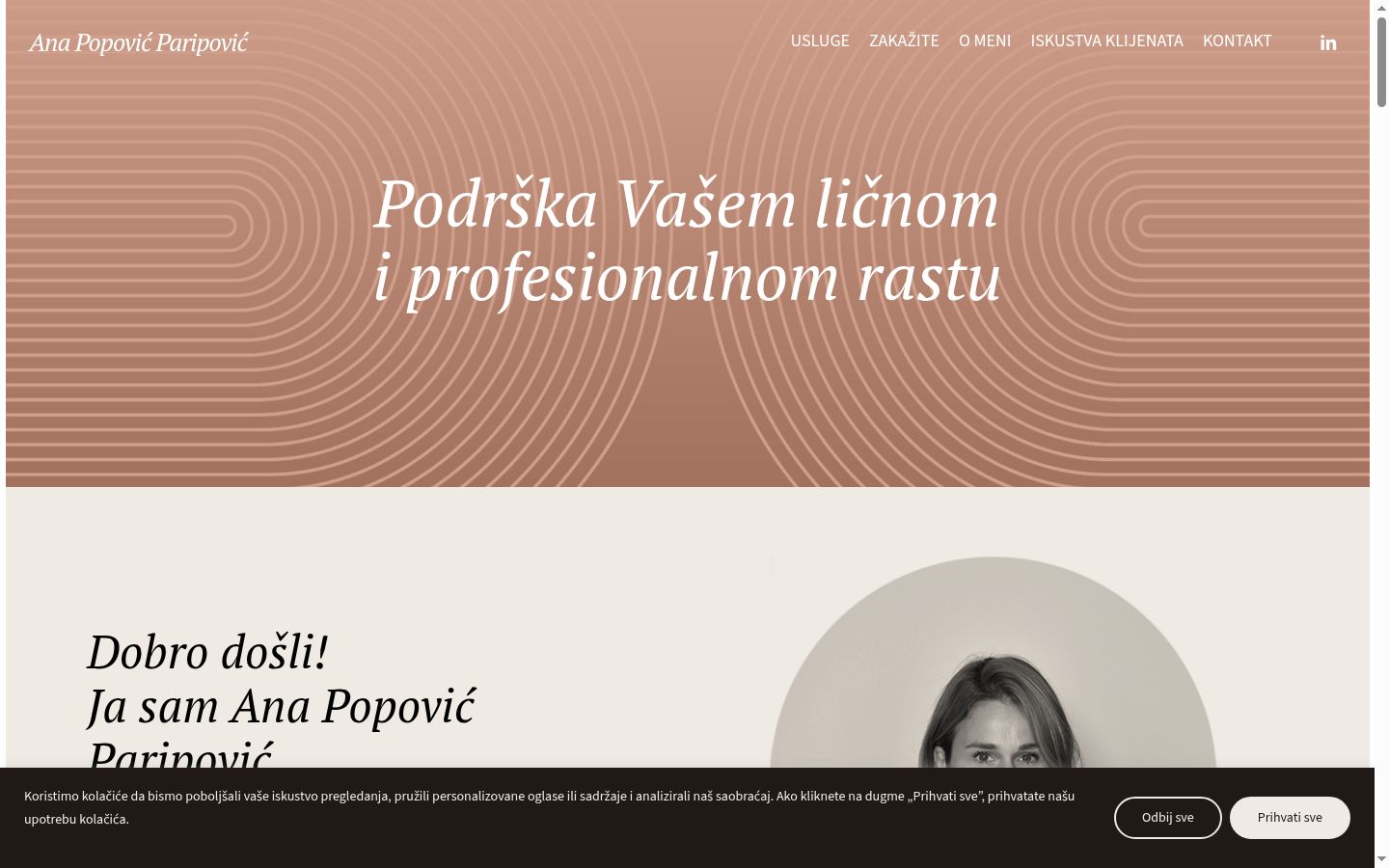 Screenshot tal-banner tal-kunsens muri qabel kwalunkwe interazzjoni