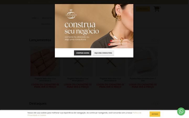 Kuvakaappaus sivustosta anapossentiacessorios.com.br