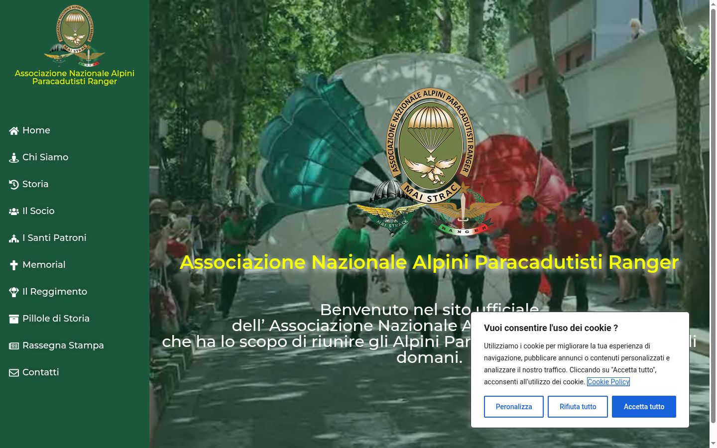 Screenshot des Einwilligungsbanners vor jeglicher Interaktion