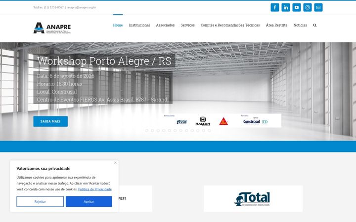 Screenshot of anapre.org.br