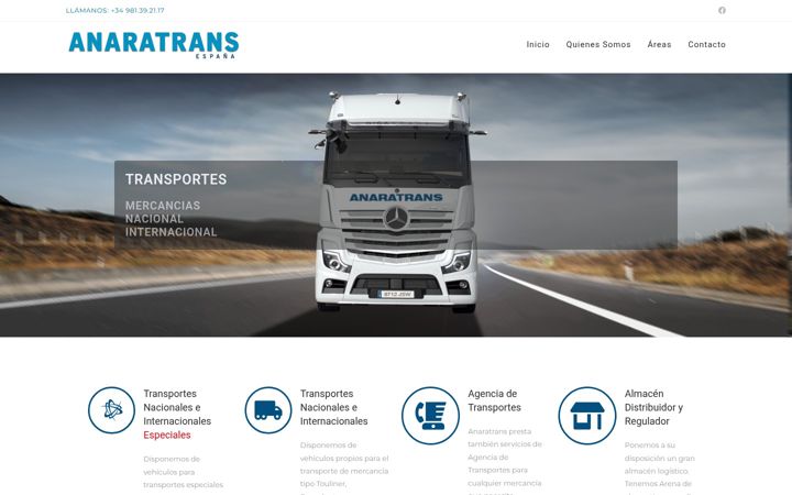 Screenshot of anaratransespana.es