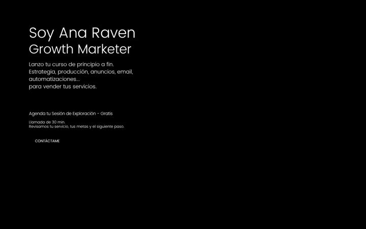 Screenshot of anaraven.com