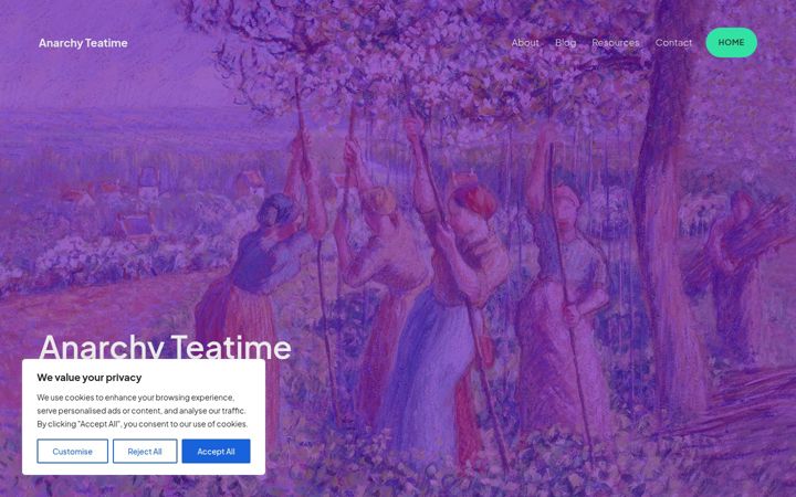 Screenshot of anarchyteatime.com