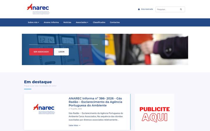 Zrzut ekranu anarec.pt