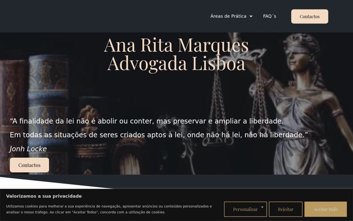 Zrzut ekranu anaritamarques.pt