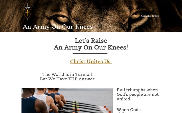 Zrzut ekranu anarmyonourknees.org