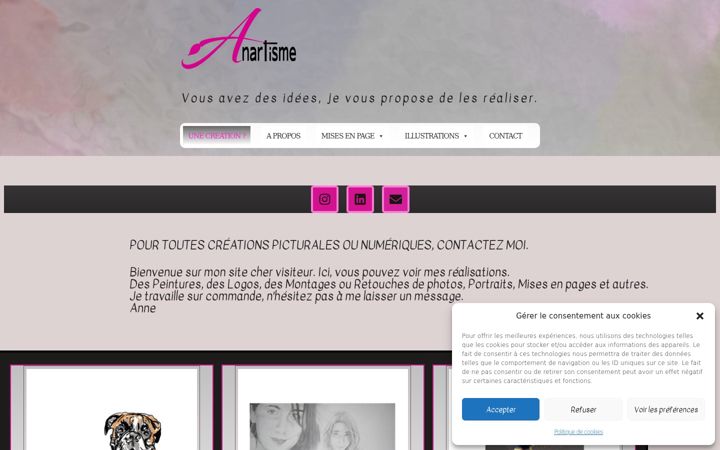 Capture d'écran de anartisme.fr