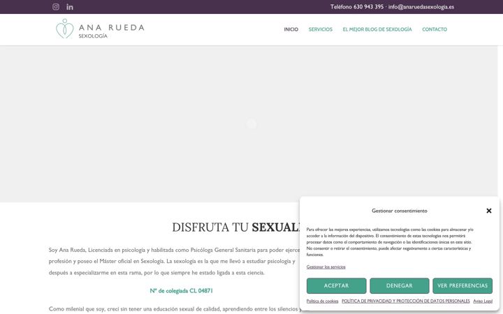 Screenshot van anaruedasexologia.es