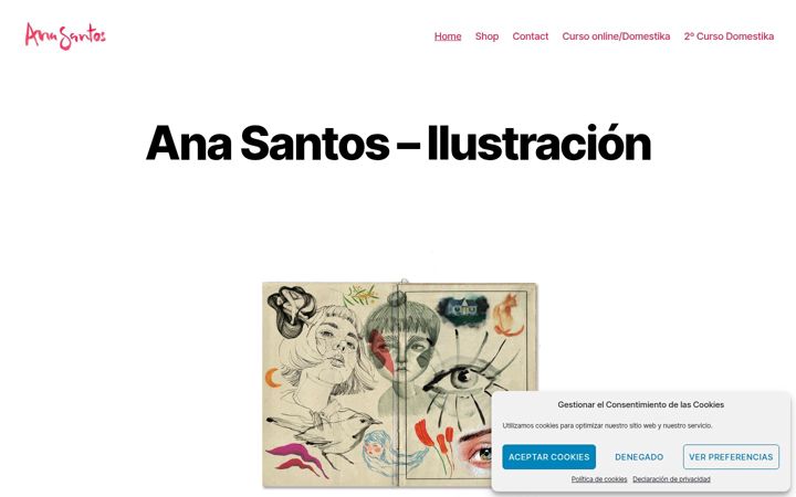 Screenshot of anasantosilustracion.com