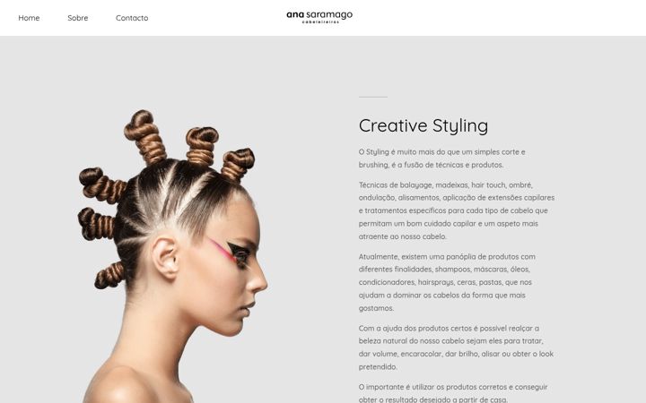Screenshot of anasaramagocabeleireiros.pt