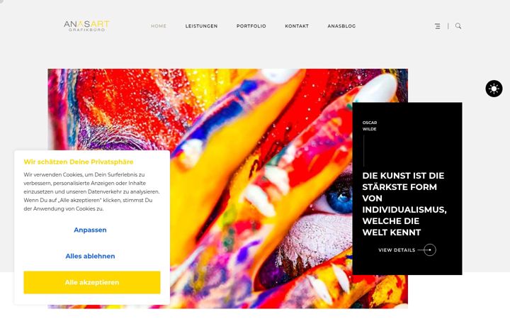 Screenshot von anasart.net