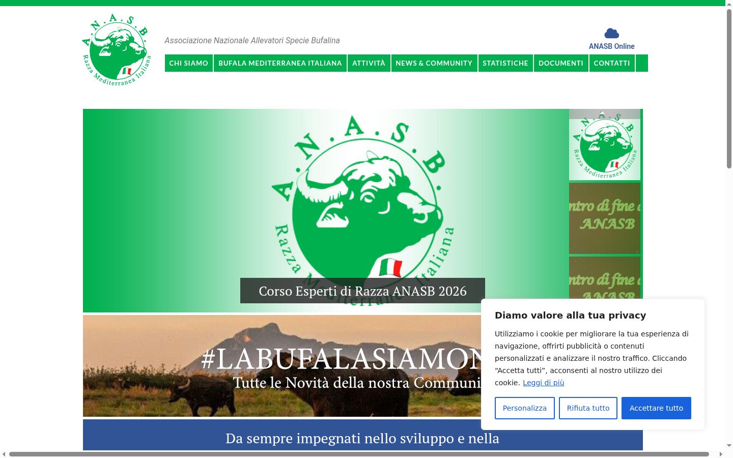 Skärmbild av samtyckesbannern som visades före någon interaktion