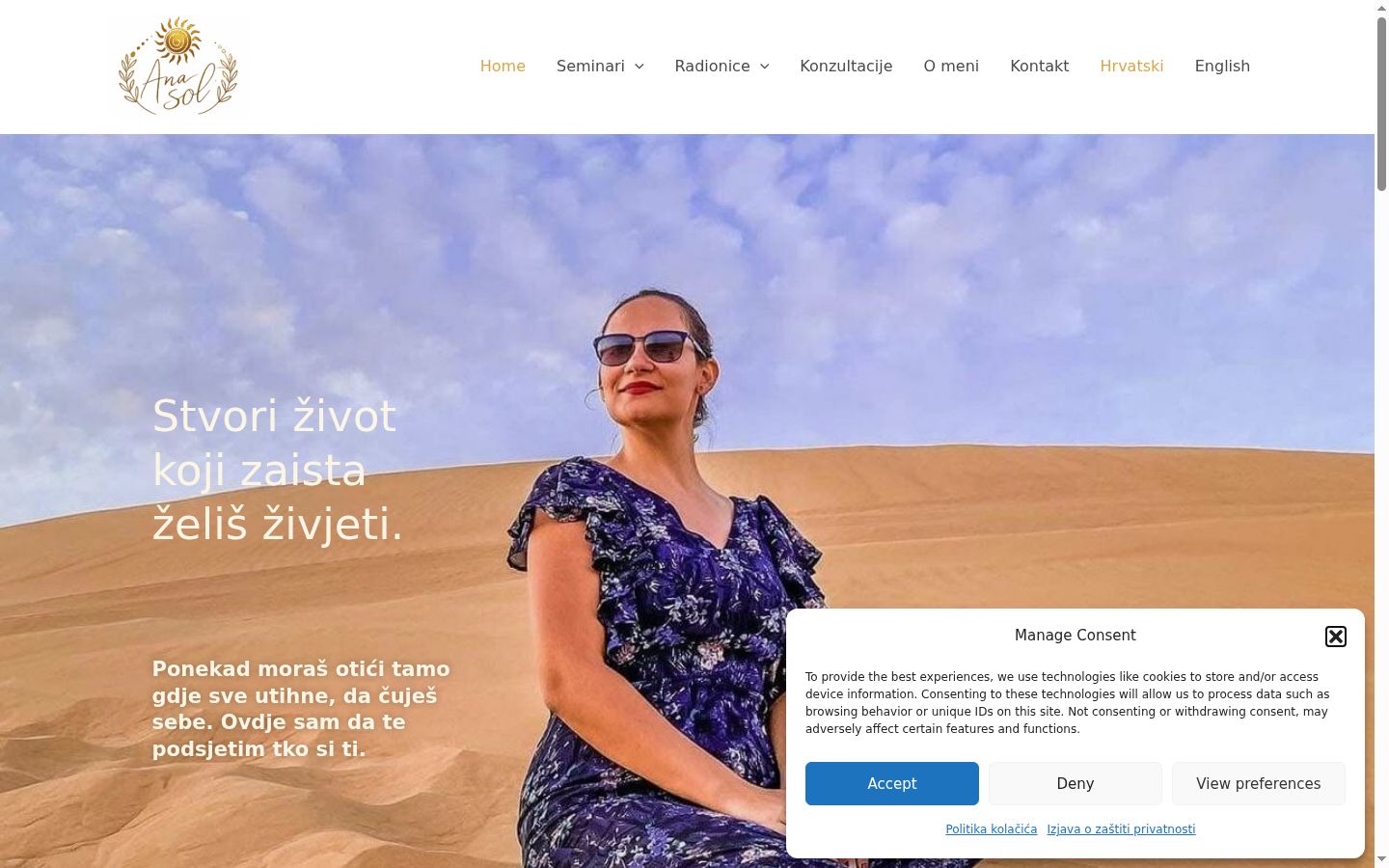 Zrzut ekranu banera zgody wyświetlanego przed jakąkolwiek interakcją
